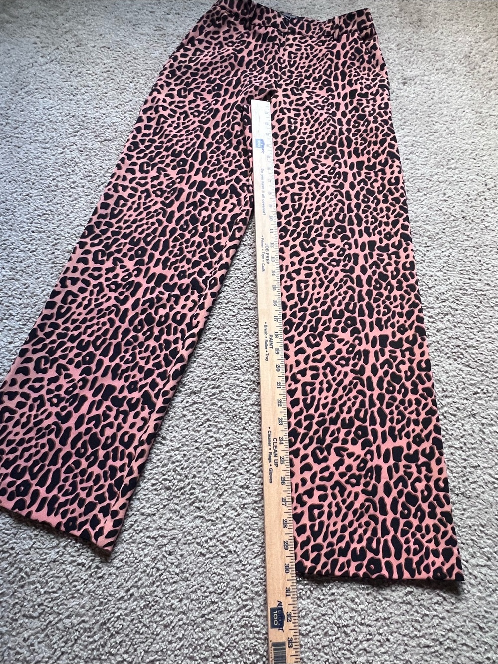 Scotch & Soda Maison Scotch Starwatcher Leopard Print Wide Leg Pants XS - Picture 8 of 14